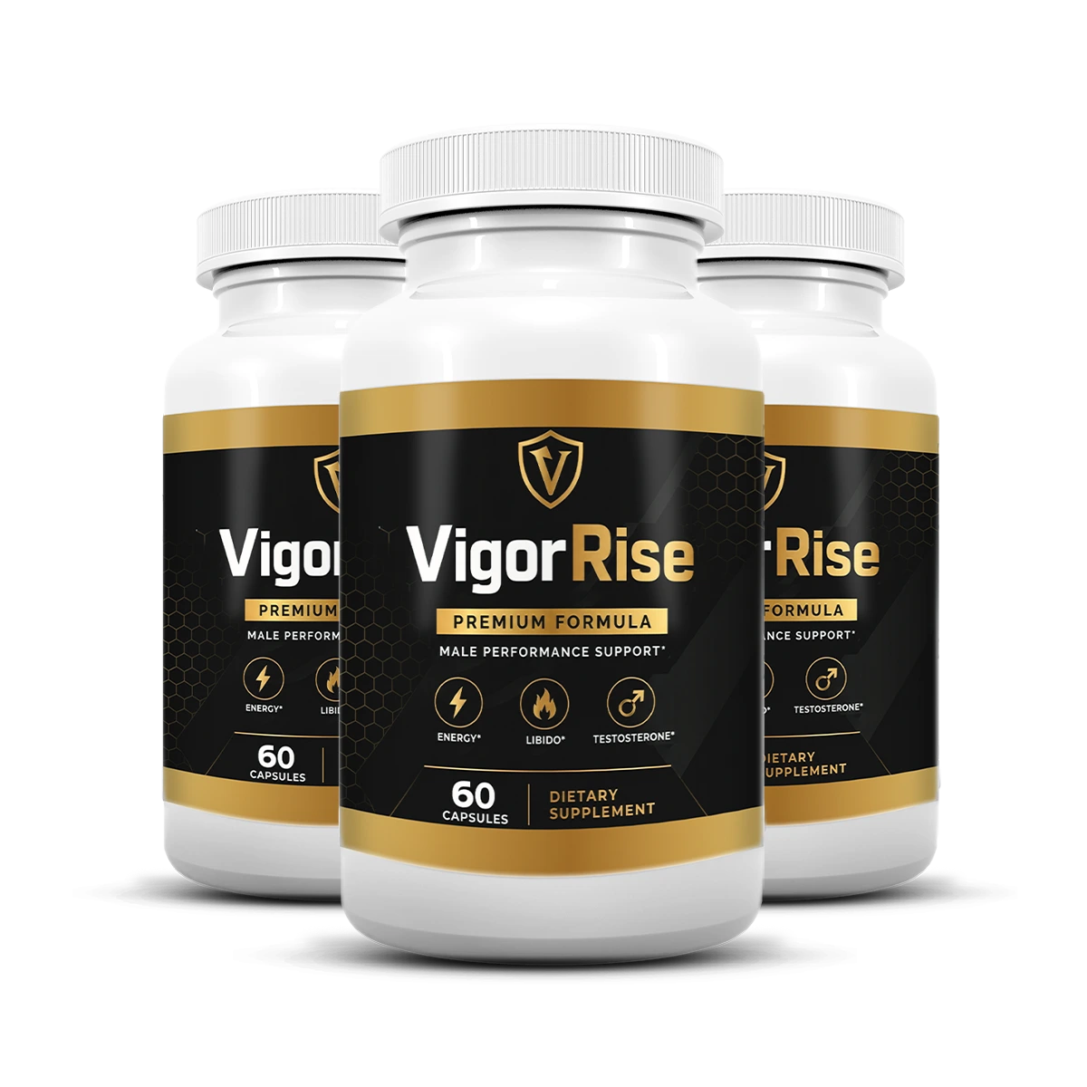 VigorRise 3 Bottle Bundle - Men's Vitality Capsules